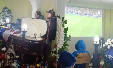 শেষকৃত্যানুষ্ঠান থামিয়ে খেলা দেখল চিলির একটি পরিবার