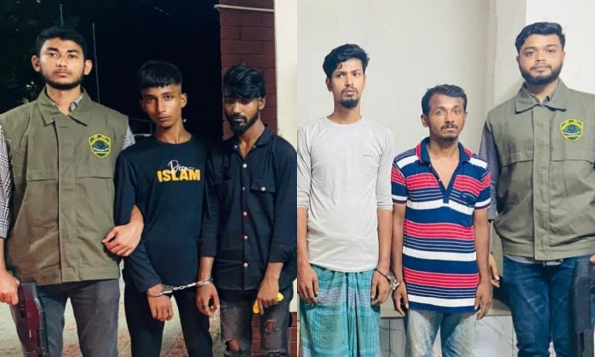 মোহাম্মদপুরে ‘পানি রুবেল গ্যাং’-এর ৫ ছিনতাইকারী গ্রেপ্তার