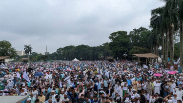 সোহরাওয়ার্দী উদ্যানে জামায়াত নেতাকর্মীদের ঢল