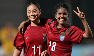 পূজার জোড়া গোল, শ্রীলঙ্কাকে আবারও হারাল বাংলাদেশ