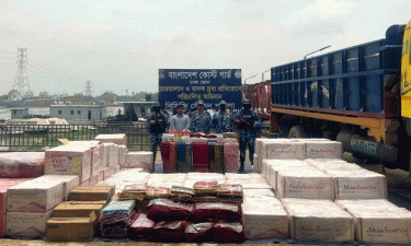 ফতুল্লায় ১ কোটি ৫০ লাখ টাকার অবৈধ ভারতী মালামাল জব্দ