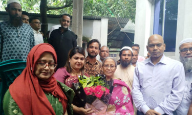 নারায়ণগঞ্জে জামদানি পল্লী পরিদর্শনে মৎস্য ও প্রাণিসম্পদ মন্ত্রণালয়ের উপদেষ্টা ফরিদা আখতার