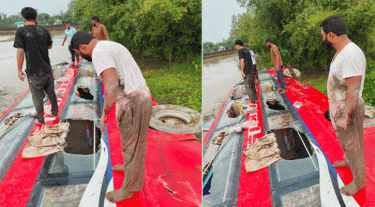 দিনাজপুরে বাস উল্টে গণঅধিকারের ফারুকসহ আহত ১২