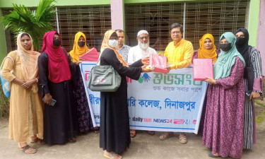 বীরগঞ্জে বসুন্ধরা শুভসংঘের উদ্যোগে মেধাবী শিক্ষার্থীদের মাঝে শিক্ষা উপকরণ বিতরণ