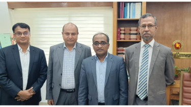 বাণিজ্য মন্ত্রণালয়ের সচিবের সঙ্গে আইসিএসবি প্রতিনিধি দলের সাক্ষাৎ