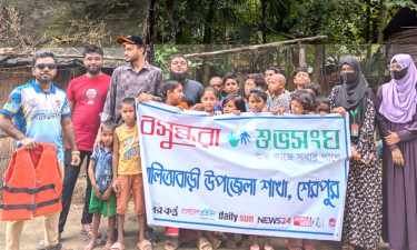 নালিতাবাড়ীতে শিশু-কিশোরদের সাঁতার প্রশিক্ষণ