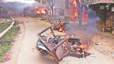 ১৪৪ ধারা-অবরোধে স্থবির পাহাড়ের জনজীবন