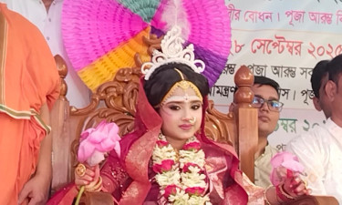 নারায়ণগঞ্জে কুমারী পূজা অনুষ্ঠিত