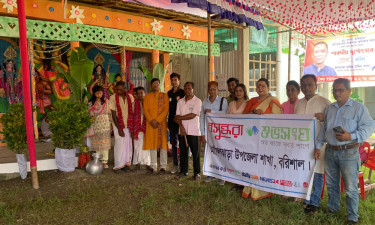 আগৈলঝাড়ায় দুর্গাপূজায় নিরাপত্তায় বসুন্ধরা শুভসংঘের  স্বেচ্ছাসেবকরা