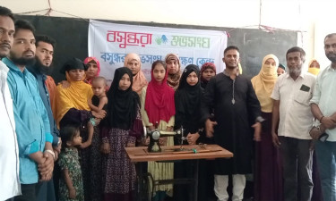 চরফ্যাশনে বসুন্ধরা শুভসংঘের উদ্যোগে সেলাই প্রশিক্ষণ কর্মসূচি