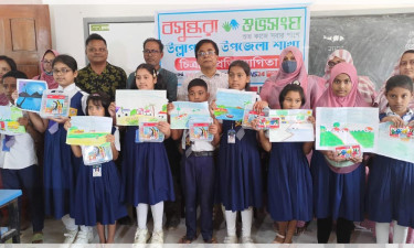 উল্লাপাড়ায় শুভসংঘের উদ্যোগে প্রাণবন্ত চিত্রাঙ্কন প্রতিযোগিতা