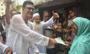 ফতুল্লায় ধানের শীষের প্রচারণায় রাজীব