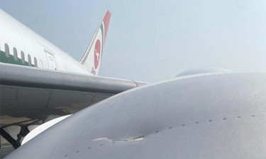 ওসমানীতে লন্ডনগামী প্লেনে বোর্ডিং ব্রিজের আঘাত, ৫ ঘণ্টা বিলম্বে ফ্লাইট