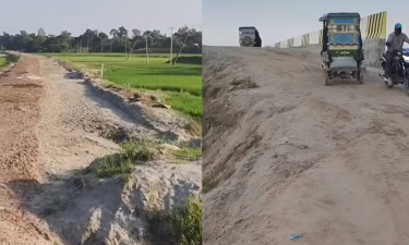 নয় বছরে শেষ হয়নি ২০ কিলোমিটার সড়কের কাজ
