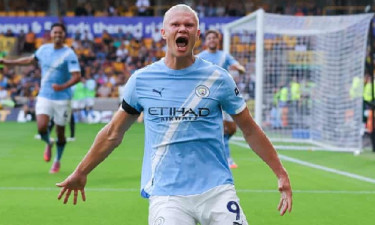 হল্যান্ডের জোড়া গোলে জয়ের ধারায় সিটি