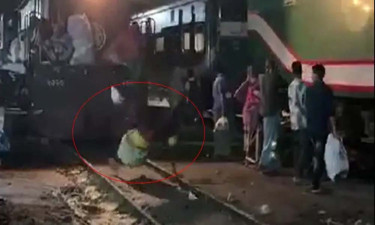 পা পিছলে ট্রেনের নিচে, হাসপাতালে অজ্ঞাত ব্যক্তির মৃত্যু