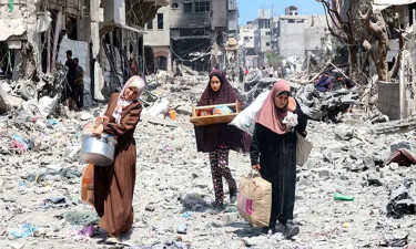 ইসরায়েলি অবরোধে ক্ষুধা-শীতে বিপর্যস্ত গাজার বাসিন্দারা