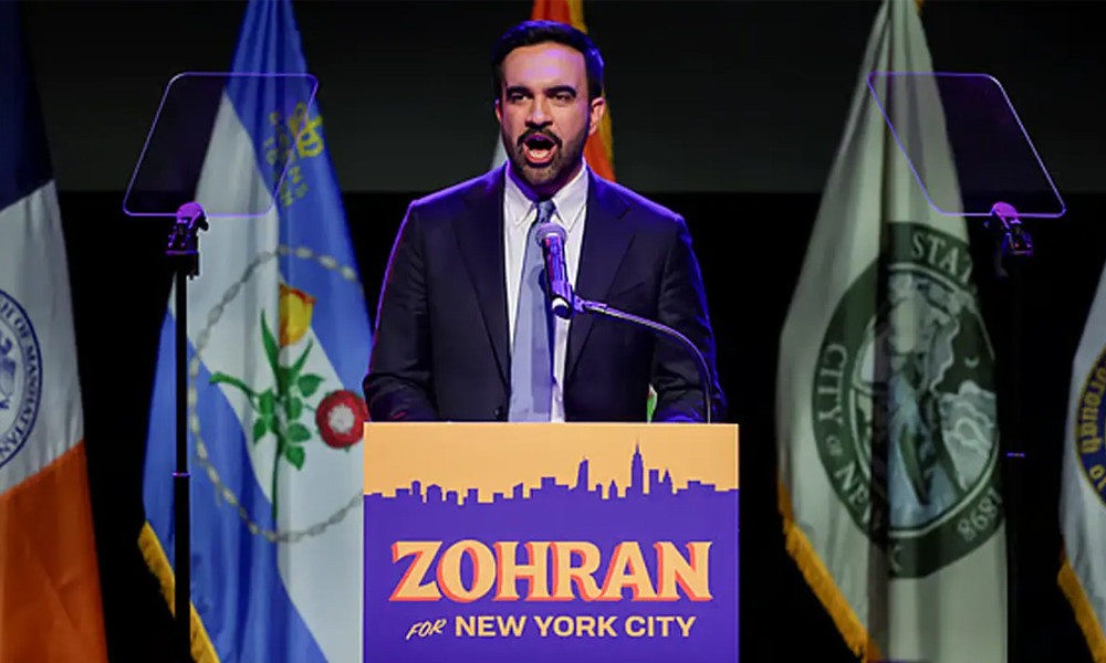 বিজয়ী ভাষণে ট্রাম্পকে আওয়াজ বাড়াতে বললেন মামদানি