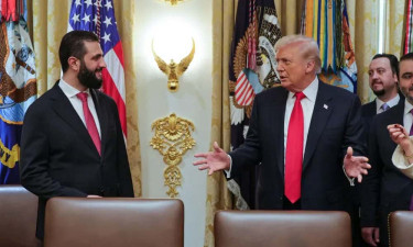 ট্রাম্পের সঙ্গে সিরিয়ার প্রেসিডেন্ট শারার সাক্ষাৎ, নিষেধাজ্ঞা শিথিলের ঘোষণা