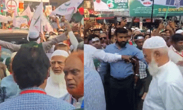 পল্টনের সমাবেশে যোগ দিয়েছেন জামায়াতের আমির
