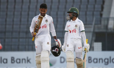সিলেট টেস্ট: ডাবল সেঞ্চুরি হাতছাড়া জয়ের, সেঞ্চুরি পেলেন না মুমিনুলও