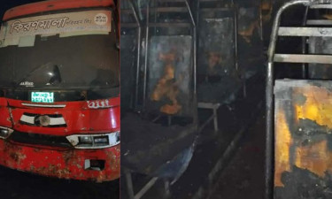 মিরপুরে বাসে আগুন দিয়ে পালানোর সময় যুবকের মৃত্যু