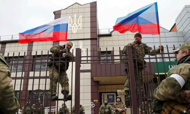 কিয়েভজুড়ে রাশিয়ার ভয়াবহ ড্রোন হামলা